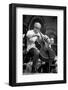 Slava Rostropovich Playing the Cello on a Stage-null-Framed Photographic Print