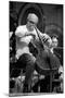 Slava Rostropovich Playing the Cello on a Stage-null-Mounted Photographic Print