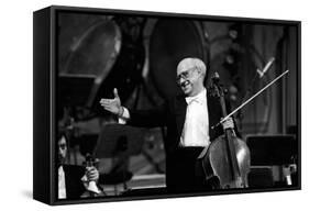 Slava Rostropovich Thanking the Public-null-Framed Stretched Canvas