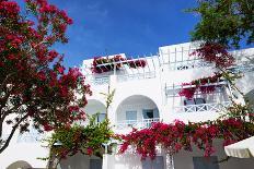 The Swimming Pool at Luxury Hotel, Santorini Island, Greece-slava296-Photographic Print