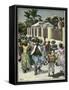 Slavery Emancipation Festival in Barbados, C1880-null-Framed Stretched Canvas