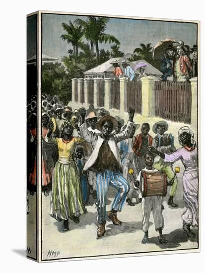 Slavery Emancipation Festival in Barbados, C1880-null-Stretched Canvas