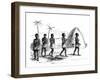 Slavery in Central Africa: Fettering of Slaves-null-Framed Art Print