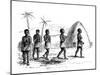 Slavery in Central Africa: Fettering of Slaves-null-Mounted Art Print