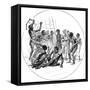 Slaves Released by the British Navy, C. 1870-null-Framed Stretched Canvas