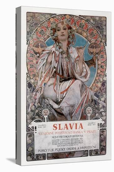 Slavia, 1907-Alphonse Mucha-Stretched Canvas