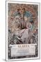 Slavia, 1907-Alphonse Mucha-Mounted Giclee Print