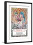 Slavia Insurance Company-Alphonse Mucha-Framed Art Print