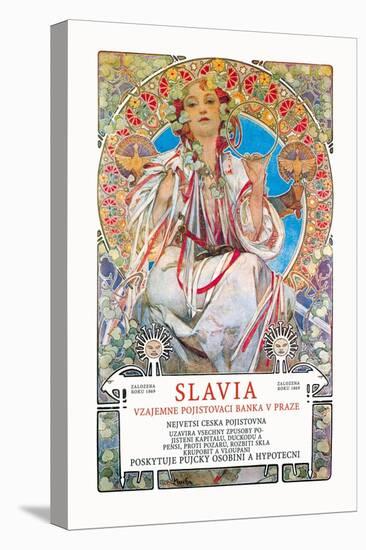 Slavia Insurance Company-Alphonse Mucha-Stretched Canvas