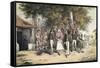Slavic Wedding Procession, in Istrian Dress, 19th Century-null-Framed Stretched Canvas