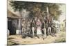 Slavic Wedding Procession, in Istrian Dress, 19th Century-null-Mounted Giclee Print