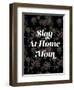 Slay at Home Mom (Floral)-null-Framed Art Print