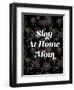 Slay at Home Mom (Floral)-null-Framed Art Print