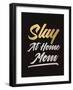 Slay at Home Mom (Gold)-null-Framed Art Print