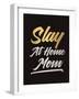 Slay at Home Mom (Gold)-null-Framed Art Print