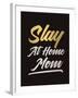 Slay at Home Mom (Gold)-null-Framed Art Print