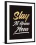 Slay at Home Mom (Gold)-null-Framed Art Print