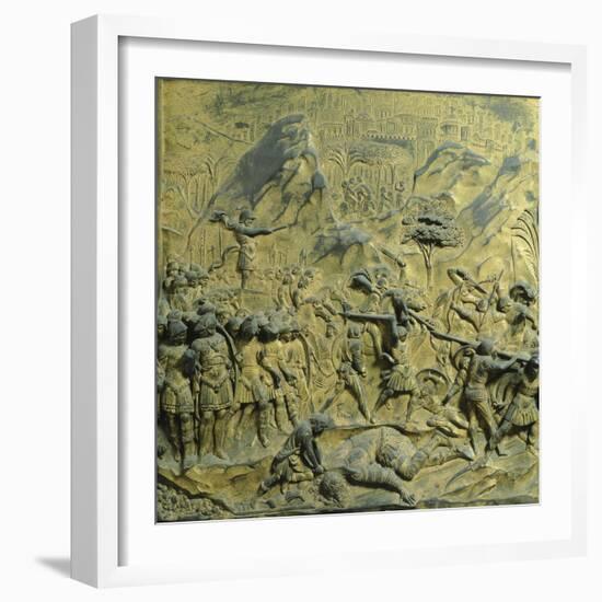 Slaying Goliath, Panel-Lorenzo Ghiberti-Framed Giclee Print