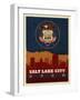 SLC flag-Red Atlas Designs-Framed Giclee Print