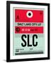 SLC Salt Lake City Luggage Tag I-NaxArt-Framed Art Print