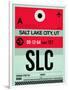 SLC Salt Lake City Luggage Tag I-NaxArt-Framed Art Print