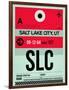 SLC Salt Lake City Luggage Tag I-NaxArt-Framed Art Print