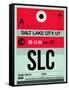 SLC Salt Lake City Luggage Tag I-NaxArt-Framed Stretched Canvas