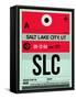 SLC Salt Lake City Luggage Tag I-NaxArt-Framed Stretched Canvas