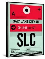 SLC Salt Lake City Luggage Tag I-NaxArt-Framed Stretched Canvas