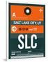 SLC Salt Lake City Luggage Tag II-NaxArt-Framed Art Print