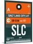 SLC Salt Lake City Luggage Tag II-NaxArt-Mounted Art Print