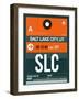 SLC Salt Lake City Luggage Tag II-NaxArt-Framed Art Print