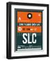 SLC Salt Lake City Luggage Tag II-NaxArt-Framed Art Print