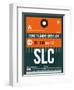 SLC Salt Lake City Luggage Tag II-NaxArt-Framed Art Print