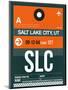 SLC Salt Lake City Luggage Tag II-NaxArt-Mounted Art Print