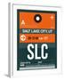 SLC Salt Lake City Luggage Tag II-NaxArt-Framed Art Print