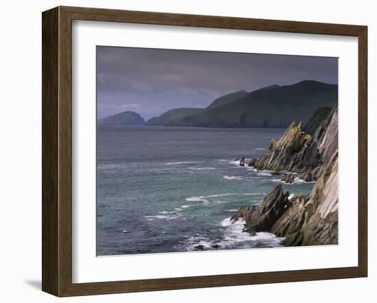 Slea Head, and Blasket Islands, Dingle Peninsula, County Kerry, Munster, Republic of Ireland-Patrick Dieudonne-Framed Photographic Print