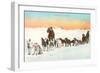 Sled Dog Team-null-Framed Art Print