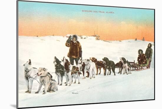 Sled Dog Team-null-Mounted Art Print