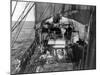 Sled Dogs on Deck of Terra Nova, Scott's Exploration Ship, 1910-Science Source-Mounted Giclee Print