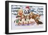 Sled Dogs-William Vanderdasson-Framed Giclee Print