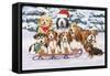 Sled Dogs-William Vanderdasson-Framed Stretched Canvas