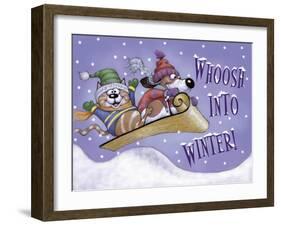 Sled Party-Margaret Wilson-Framed Giclee Print