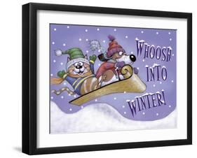 Sled Party-Margaret Wilson-Framed Giclee Print