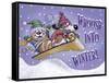 Sled Party-Margaret Wilson-Framed Stretched Canvas