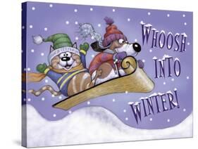 Sled Party-Margaret Wilson-Stretched Canvas