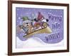 Sled Party-Margaret Wilson-Framed Giclee Print