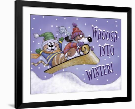 Sled Party-Margaret Wilson-Framed Giclee Print