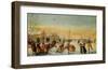 Sledding and Ice Skating-Hendrick Avercamp-Framed Collectable Print