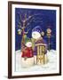 Sledding Duo-Todd Williams-Framed Art Print